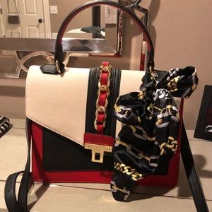 ALDO black/red/white purse